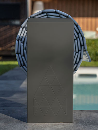 Volet piscine Série Pure pied gris anthracite